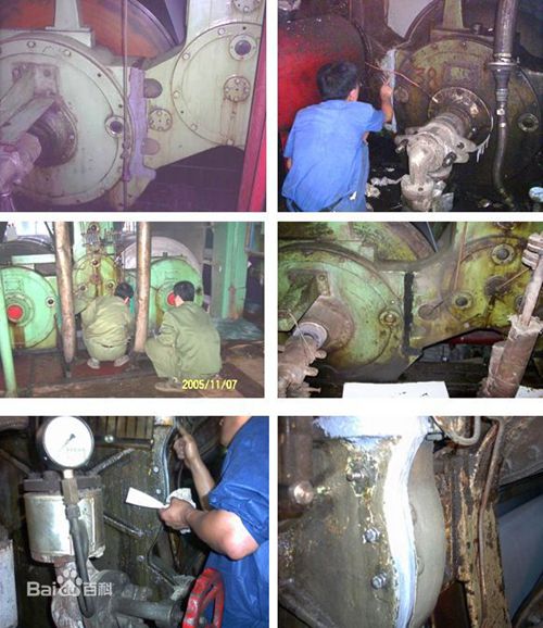 造紙機傳動(dòng)齒輪容易滲漏的部位現場(chǎng)